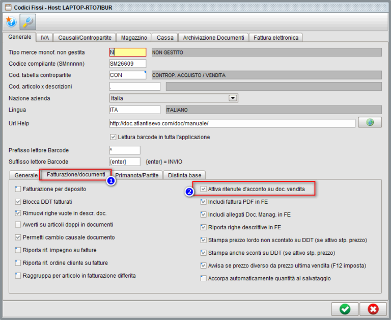 Come Emettere Fatture Con Ritenuta D'acconto | Manuale Atlantis Evo